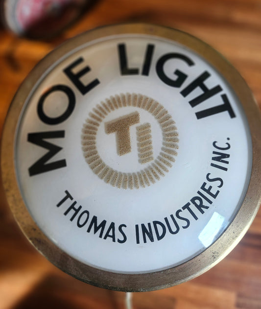Moe Lighting Glass Face Button Sign