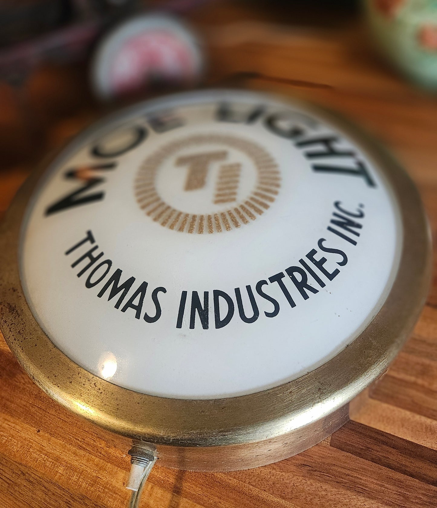 Moe Lighting Glass Face Button Sign